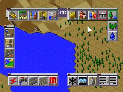 SimCity 2000 gameplay screenshot on PS1