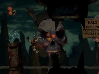 Skullmonkeys gameplay screenshot on PS1