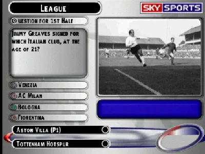 Sky Sports Football Quiz Season 02 gameplay screenshot on PS1