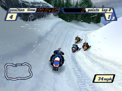 Sled Storm gameplay screenshot on PS1