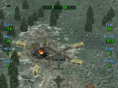 Soviet Strike gameplay screenshot on PS1