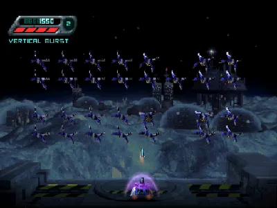 Space Invaders gameplay screenshot on PS1