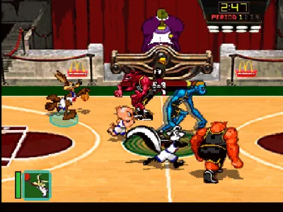 Space Jam gameplay screenshot on PS1