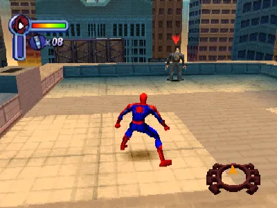 Spider-Man gameplay screenshot on PS1