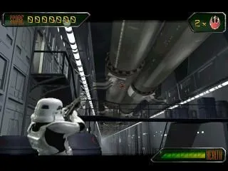 Star Wars: Rebel Assault II: The Hidden Empire gameplay screenshot on PS1