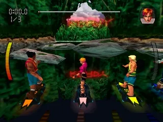 Streak: Hoverboard Racing gameplay screenshot on PS1