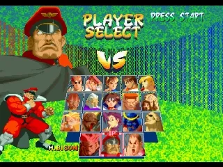 Street Fighter Alpha 2 gameplay screenshot on PS1