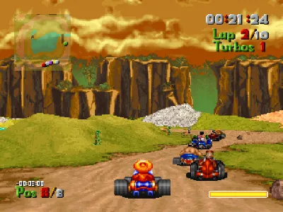 Street Racer gameplay screenshot on PS1