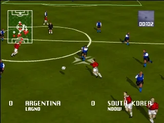 Striker '96 gameplay screenshot on PS1