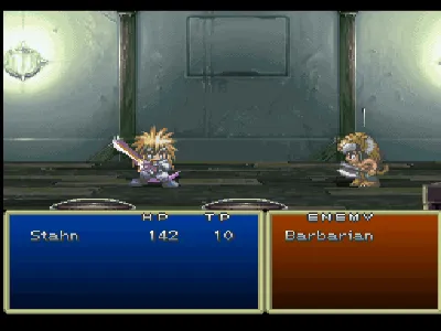 Tales of Destiny gameplay screenshot on PS1