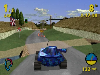 Tank Racer gameplay screenshot on PS1