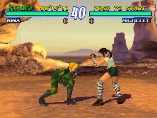 Tekken 2 gameplay screenshot on PS1