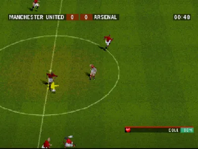 The F.A. Premier League Stars 2001 gameplay screenshot on PS1