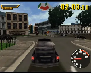 The Italian Job gameplay screenshot on PS1