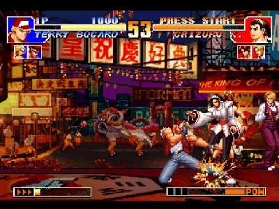 The King of Fighters '97 gameplay screenshot on PS1