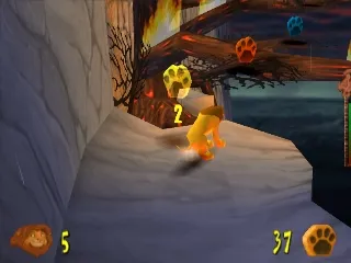 The Lion King: Simba's Mighty Adventure gameplay screenshot on PS1