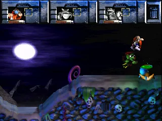The Lost Vikings 2 gameplay screenshot on PS1