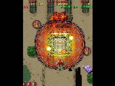 The Raiden Project gameplay screenshot on PS1
