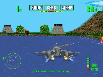 TigerShark gameplay screenshot on PS1