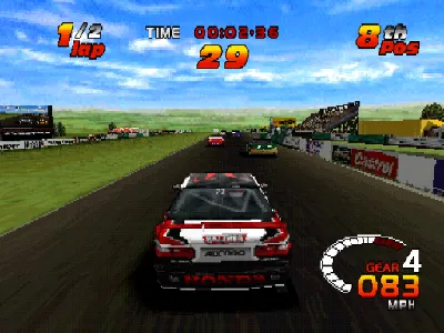 TOCA 2 Touring Cars gameplay screenshot on PS1