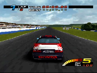 TOCA Touring Car Championship gameplay screenshot on PS1