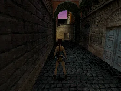 Tomb Raider: Chronicles gameplay screenshot on PS1