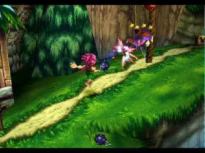 Tomba! 2: The Evil Swine Return gameplay screenshot on PS1