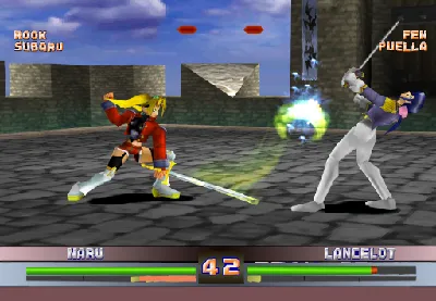 Toshinden 4 gameplay screenshot on PS1