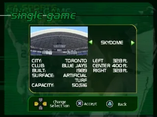 Triple Play 2000 gameplay screenshot on PS1