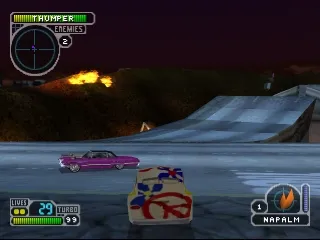 Twisted Metal III gameplay screenshot on PS1