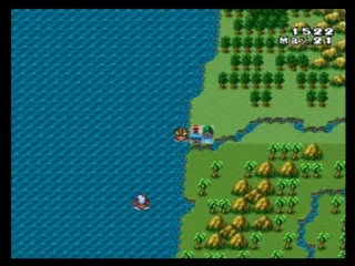 Uncharted Waters II: New Horizons gameplay screenshot on PS1