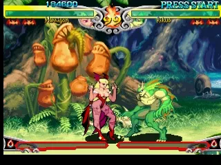 Vampire Savior gameplay screenshot on PS1