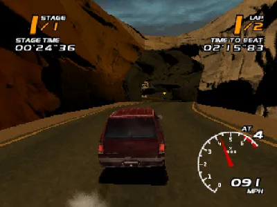 Vanishing Point gameplay screenshot on PS1