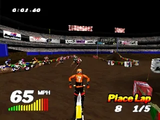 VMX Racing gameplay screenshot on PS1
