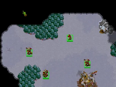 Warcraft II: The Dark Saga gameplay screenshot on PS1
