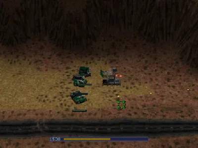 Warzone 2100 gameplay screenshot on PS1