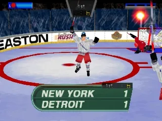 Wayne Gretzky's 3D Hockey '98 gameplay screenshot on PS1