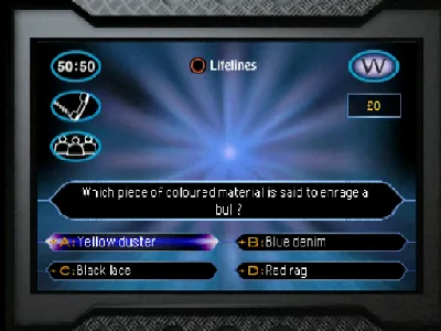 Who Wants To Be A Millionaire gameplay screenshot on PS1