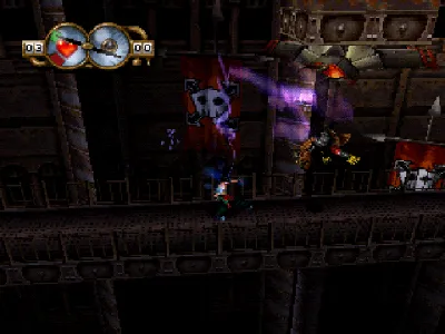 Wild 9 gameplay screenshot on PS1