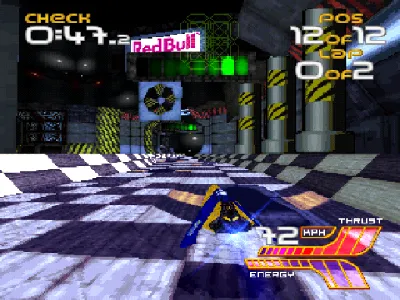 Wipeout 2097 gameplay screenshot on PS1
