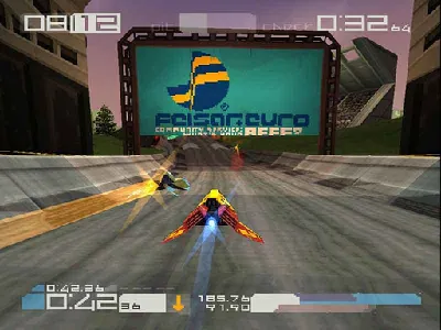 Wipeout 3 gameplay screenshot on PS1