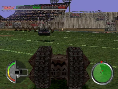 World Destruction League: Thunder Tanks gameplay screenshot on PS1