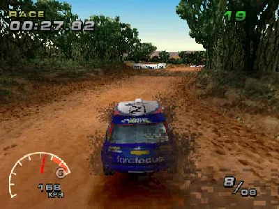 WRC: FIA World Rally Championship Arcade gameplay screenshot on PS1