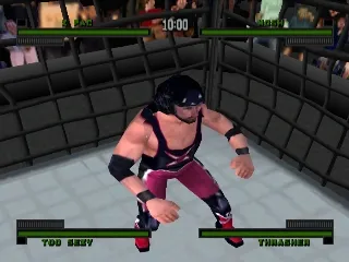 WWF Attitude gameplay screenshot on PS1