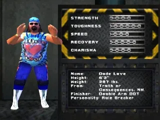 WWF War Zone gameplay screenshot on PS1