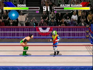 WWF WrestleMania: The Arcade Game gameplay screenshot on PS1