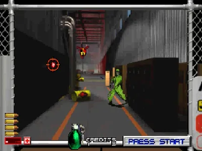 Area 51 gameplay screenshot on Saturn