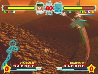 Astra Superstars gameplay screenshot on Saturn
