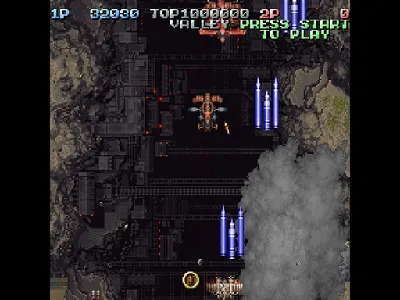 Battle Garegga gameplay screenshot on Saturn