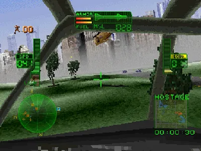 Black Dawn gameplay screenshot on Saturn
